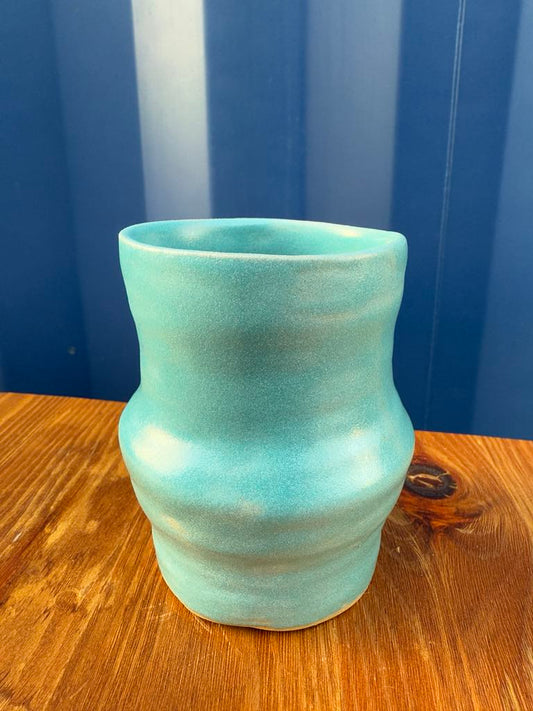 Glacier blue vase